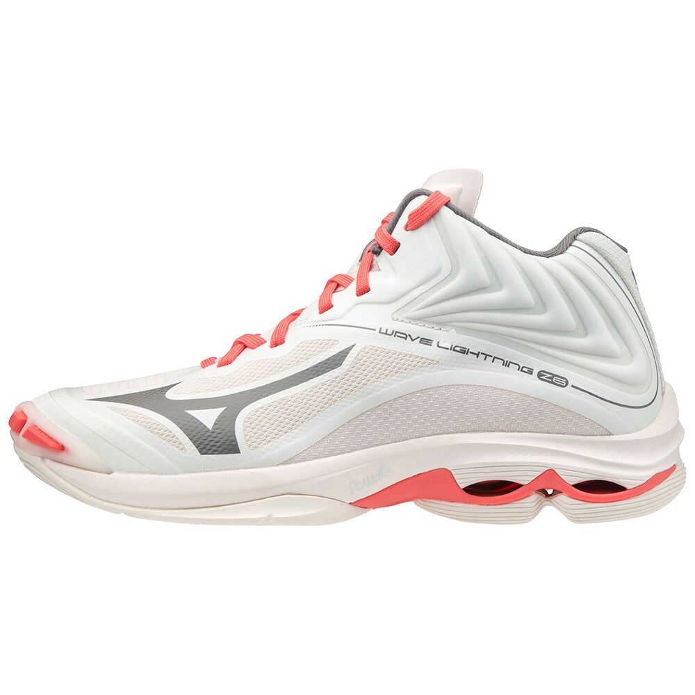 Scarpe Volley Mizuno Wave Lightning Z6 Mid Donna - Bianche - 74350-EXTH